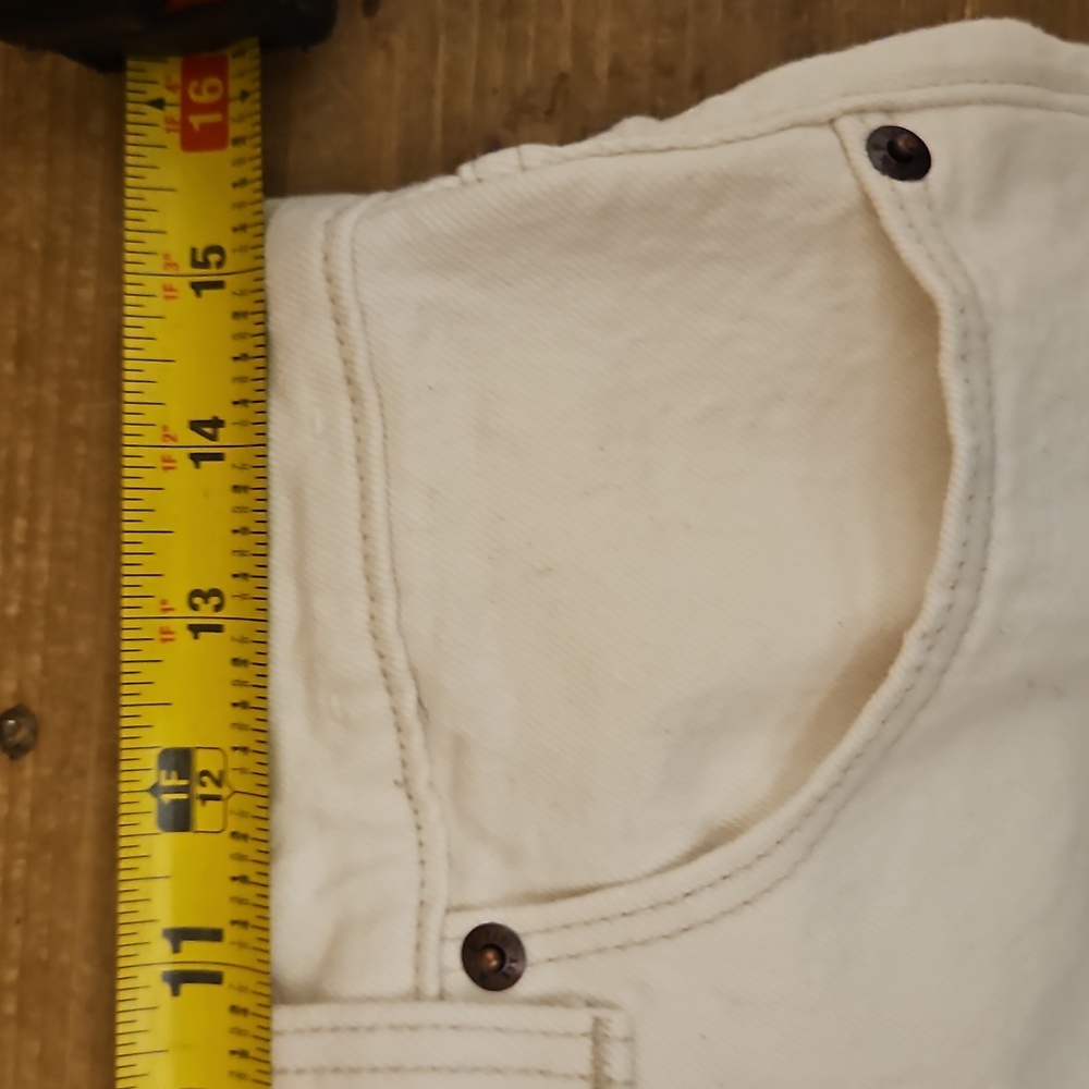 Abercrombie & Fitch Cream High Rise Jeans - Picture 4 of 5